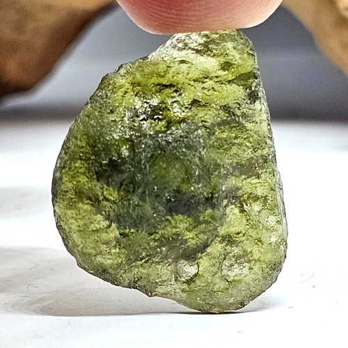 Moldavit kristall meteorit - moldavit,